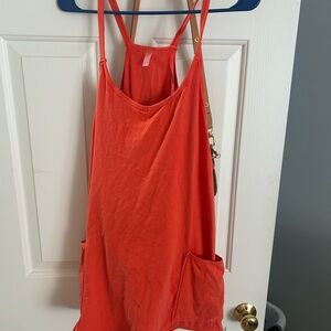 Orange free people movement hot shot dress